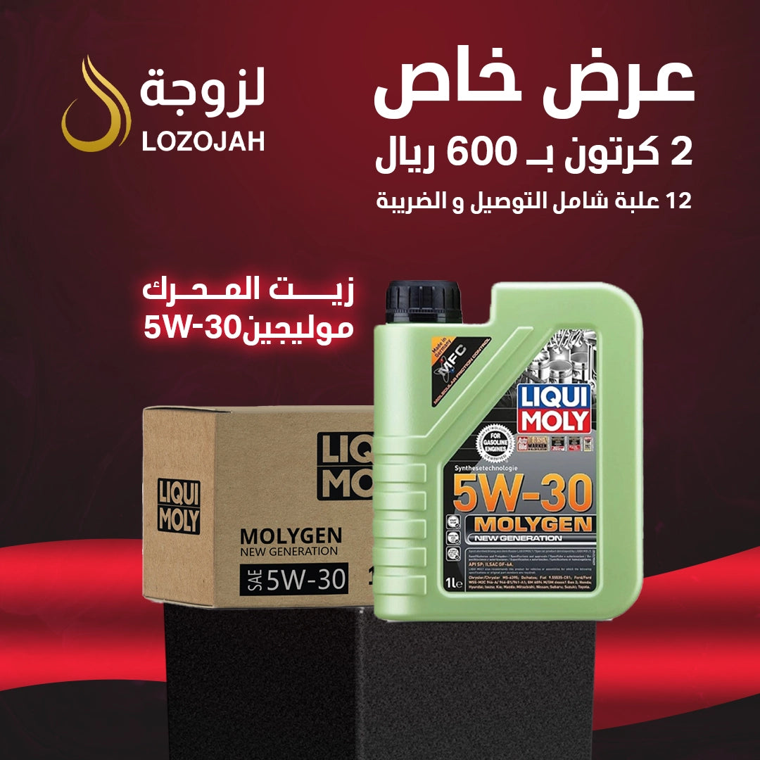2 كرتون زيت المحرك لوكي مولي المولجين الاجمالي ( 12 علبة )