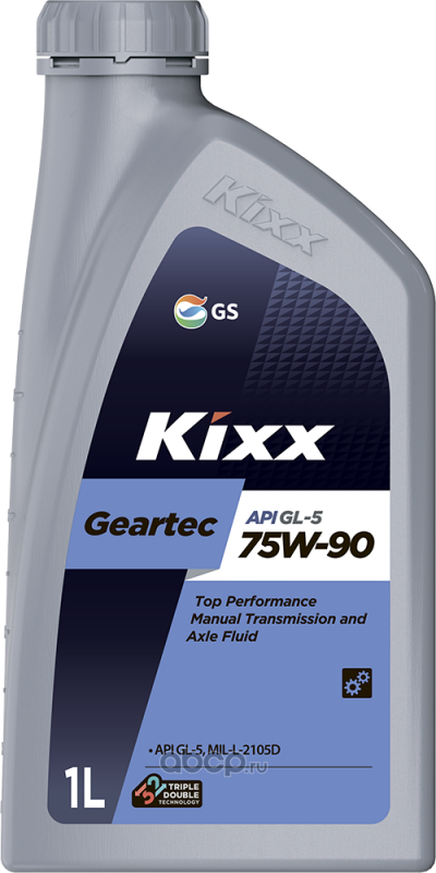 زيت كيكس قير Geartec 75W-90 GL-5 للقير العادي والدفرنس - 1 لتر