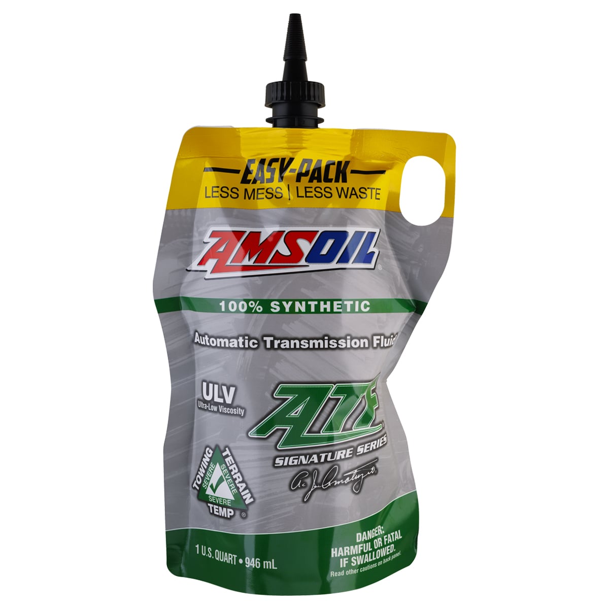 زيت قير امزويل Signature Series ATF ULV تخليقي بالكامل، ناقلات 10 سرعات، Easy-Pack 946 مل