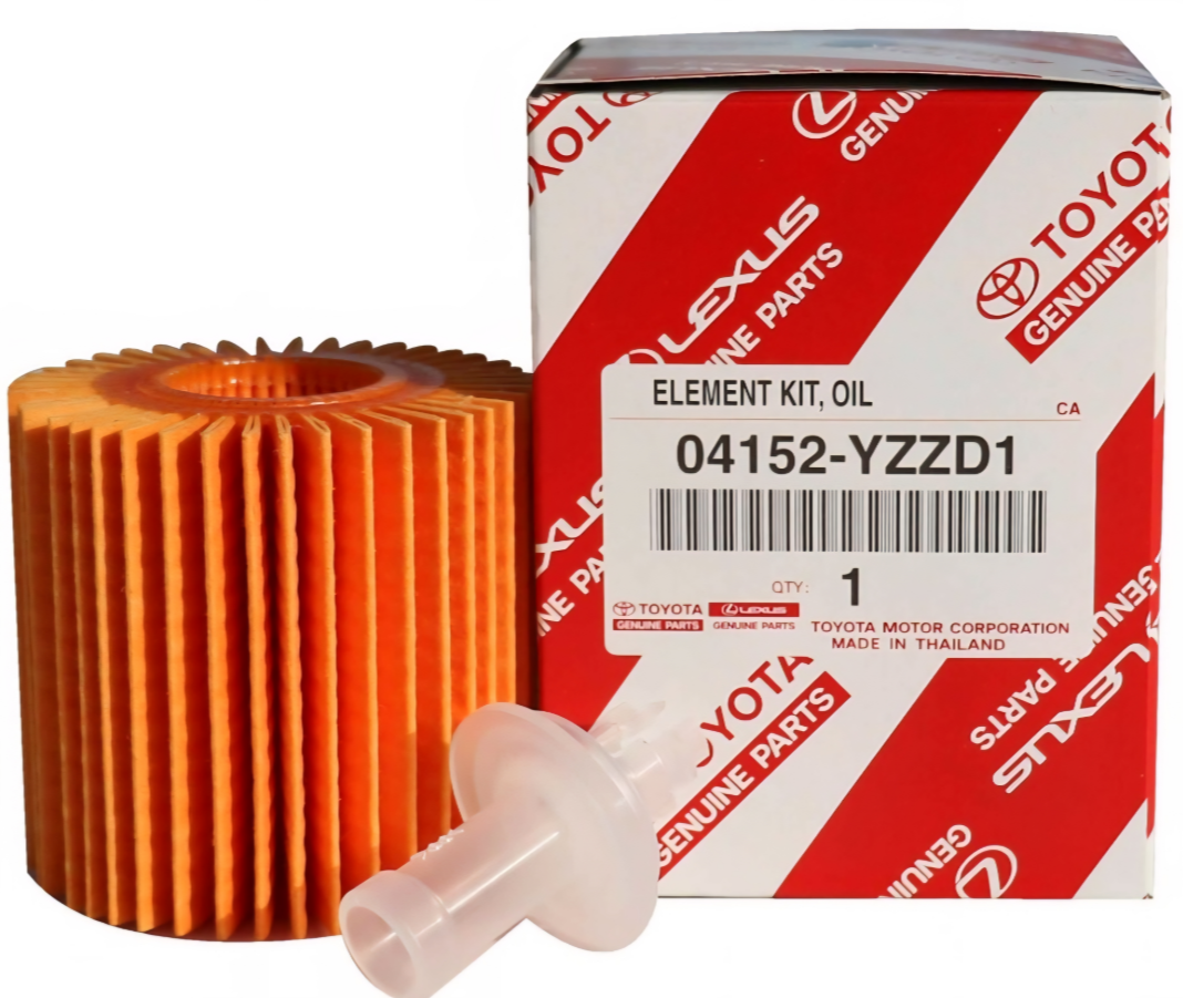 فلتر زيت تويوتا الأصلي 04152-YZZD1 – فلتر زيت ورقي (Toyota Genuine Oil Filter 04152-YZZD1)
