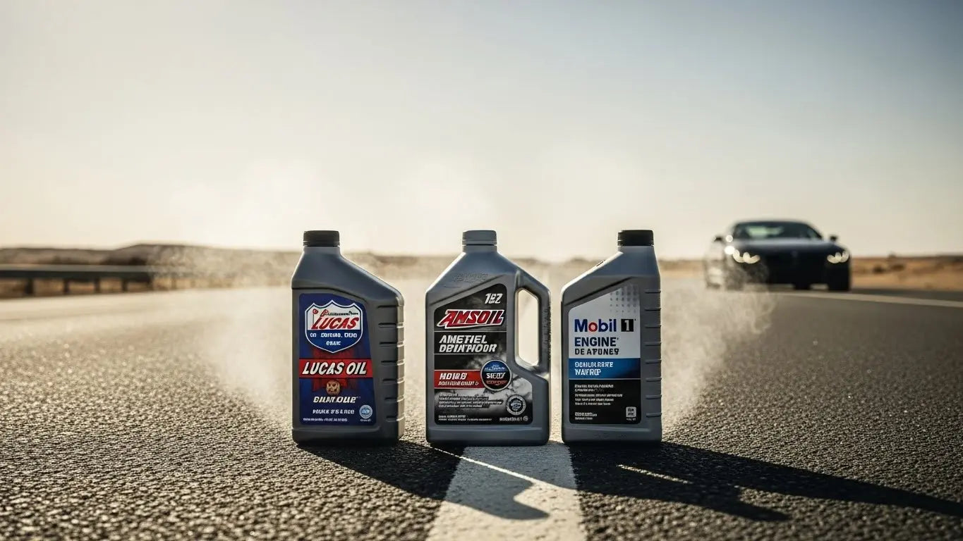 مقارنة عملية بين زيوت لوكاس، أمزويل، وموبيل 1: أي زيت يناسب سيارتك في السعودية؟
