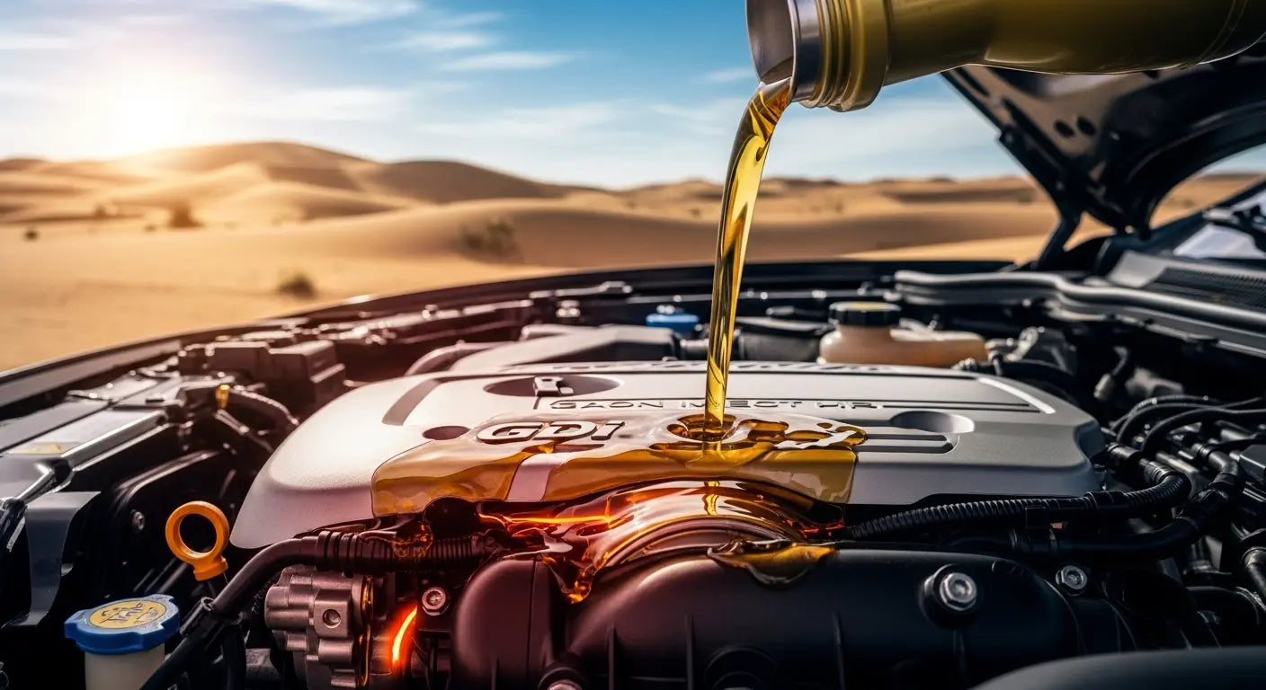 زيوت التيربو و GDI في الخليج: أي لزوجة واعتماد تحمي محركك من LSPI والحرارة؟