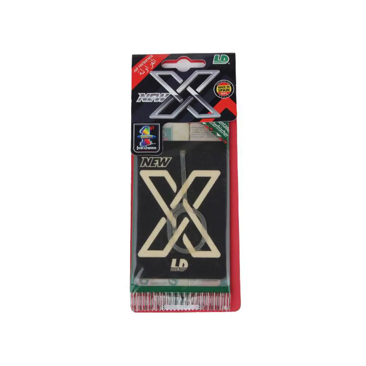 X معطر للسيارة يعلق على المراه برائحة الفراولة