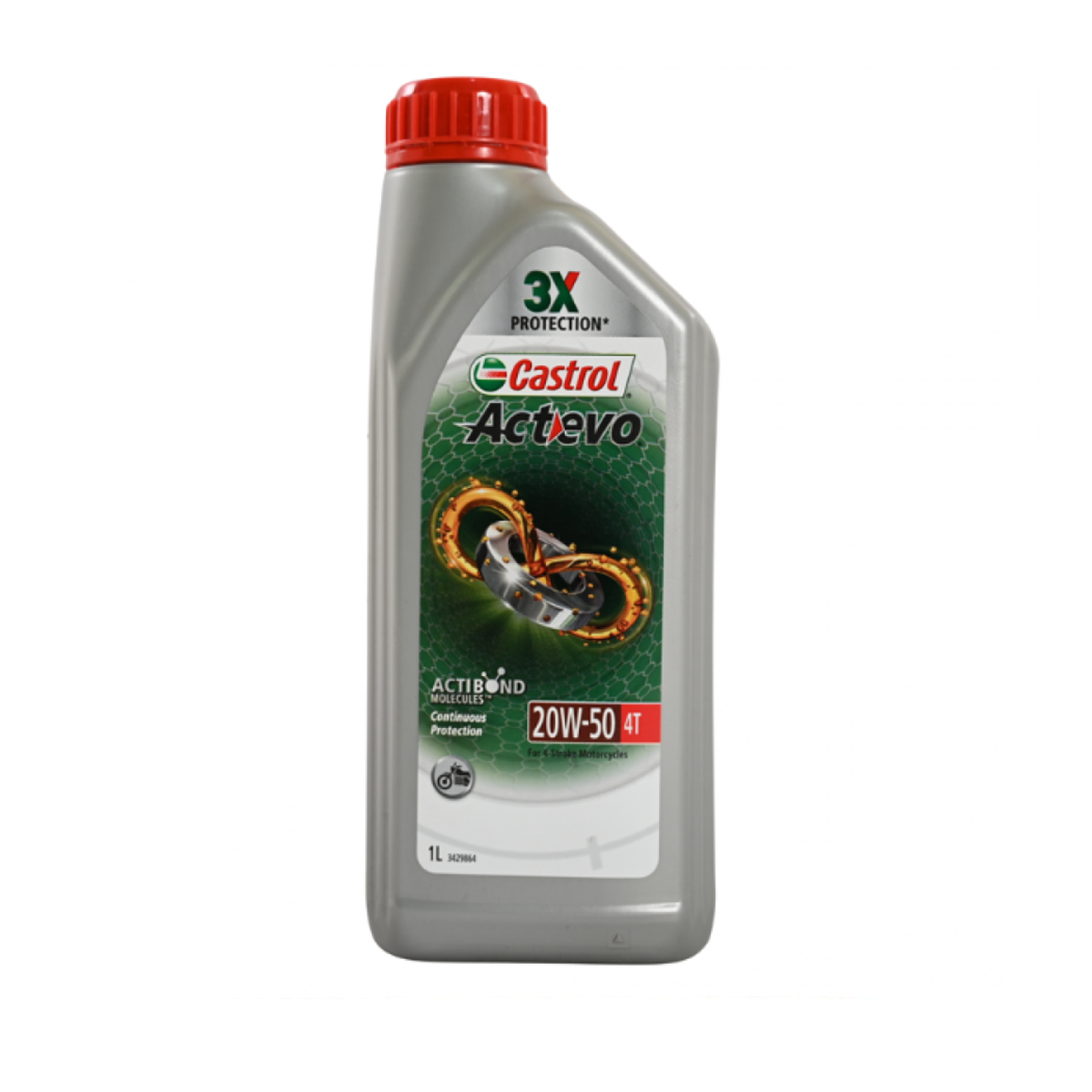 زيت دراجات نارية كاسترول ACTEVO 20W-50.